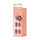 Unghii false Flare Medium Impress Bare but Better, 30 bucati, Kiss 634606