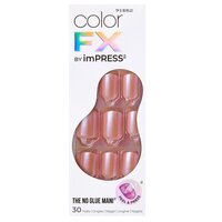 Unghii false Distraction Short Impress Color Fx, 30 bucati, Kiss