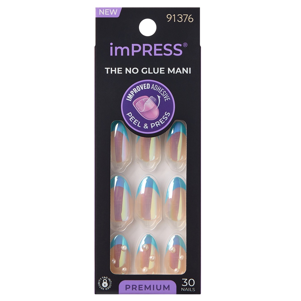 Unghii false Best Life Medium Impress Premium, 30 bucati, Kiss