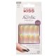 Unghii false Hype Medium Salon Acrylic French Color, 28 bucati, Kiss 634824