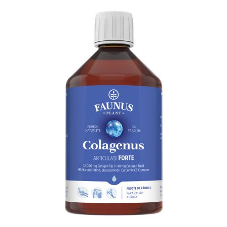Colagen hidrolizat pentru articulatii Colagenus Articulatii Forte, 500 ml, Faunus Plant