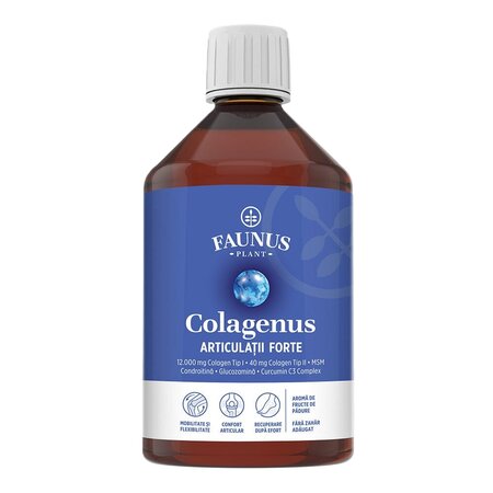 Colagen hidrolizat pentru articulatii Colagenus Articulatii Forte, 500 ml, Faunus Plant