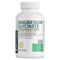 Magneziu Glicinat tamponat, 400 mg, 60 capsule, Bronson Laboratories