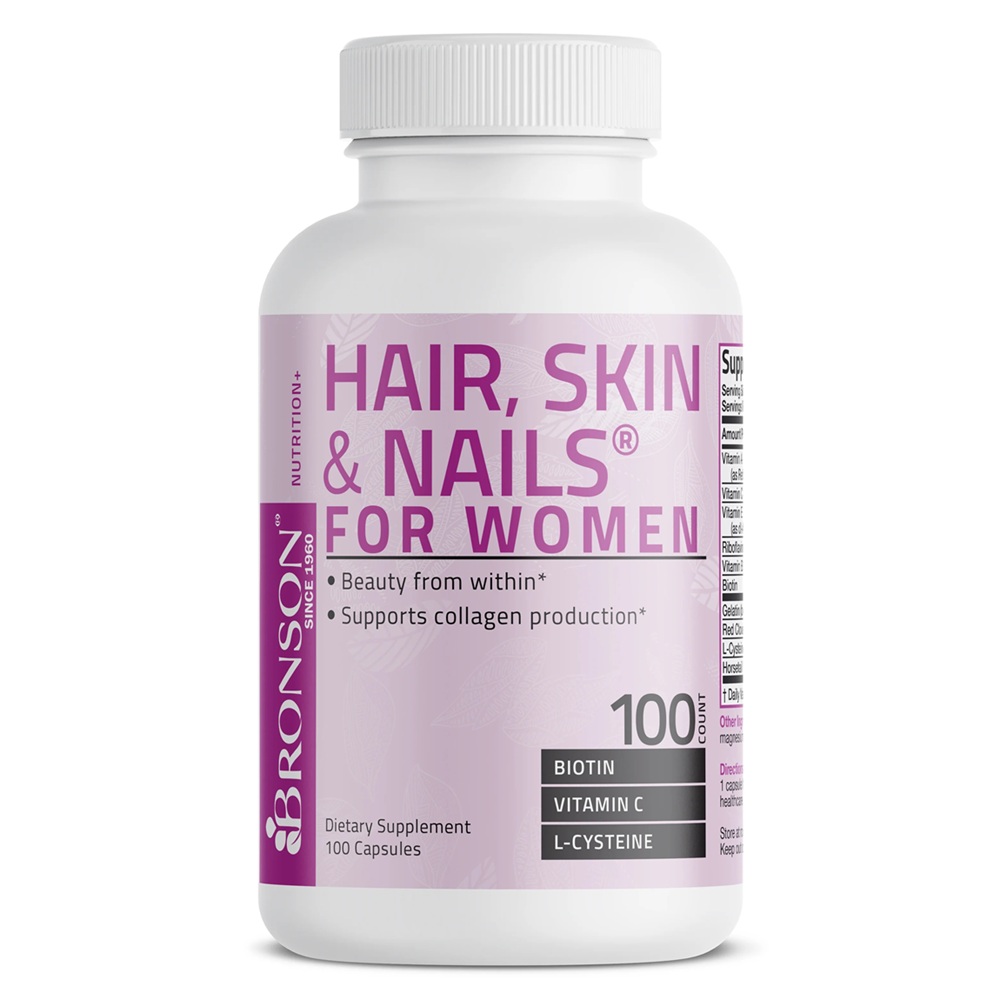 Hair, Skin & Nails for Women, 100 capsule, Bronson Laboratories