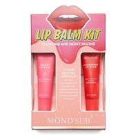 Pachet Balsam de buze cu extract de cirese, 10 g + Balsam buze cu extract de capsuni, 10 g, Mond Sub
