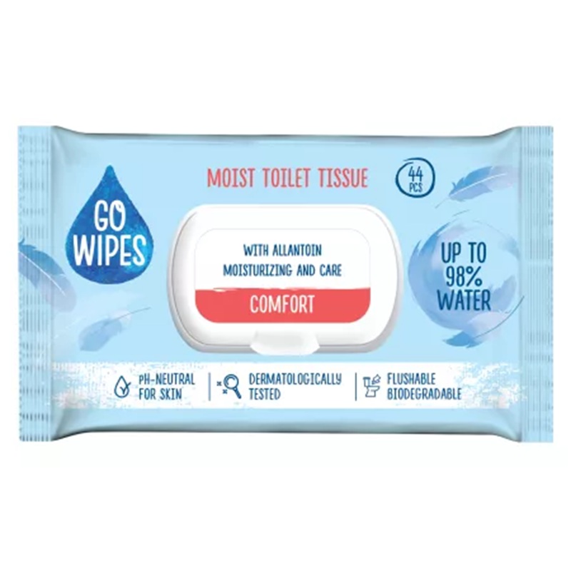 Hartie igienica umeda Comfort, 44 bucati, Go Wipes