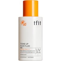 Fluid de protectie solara cu efect de iluminare SPF 50+ PA++++ Tone Up Sun Fluid, 50 ml, Tfit