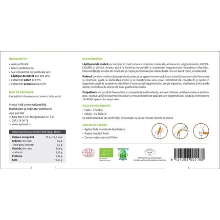 Tonic Junior eco, 20 fiole, ApiLand 700896