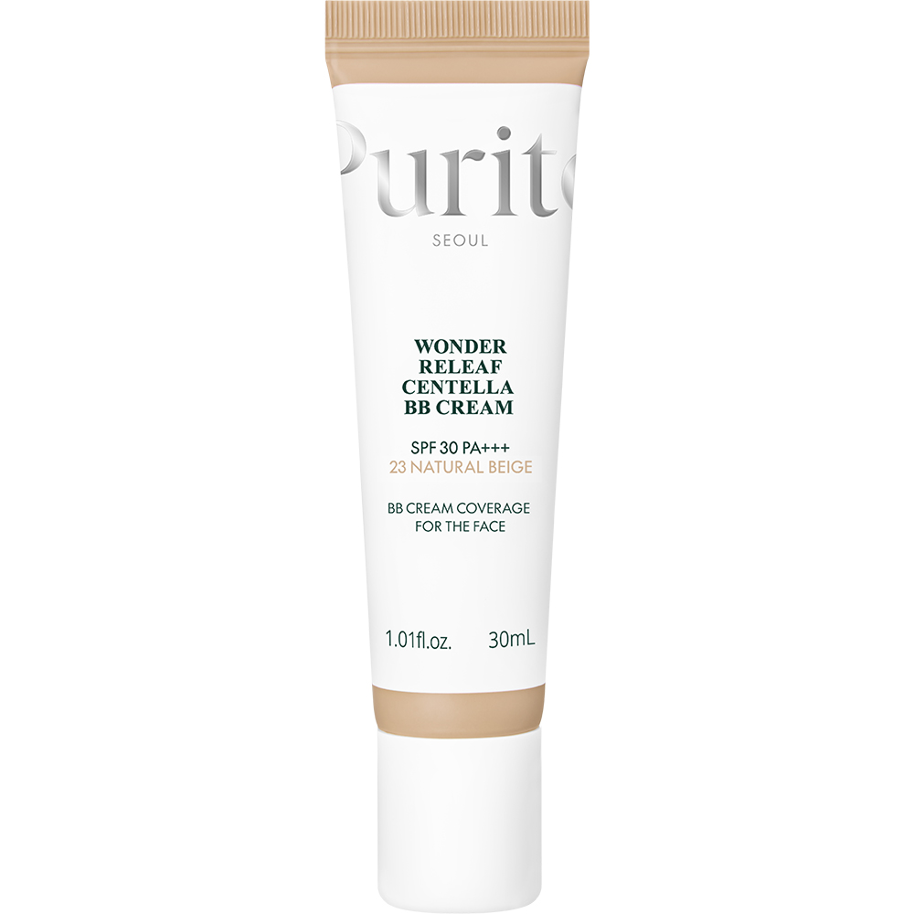 Crema BB multifunctionala cu SPF 30 nuanta 23 Natural Beige Wonder Releaf Centella, 30 ml, Purito