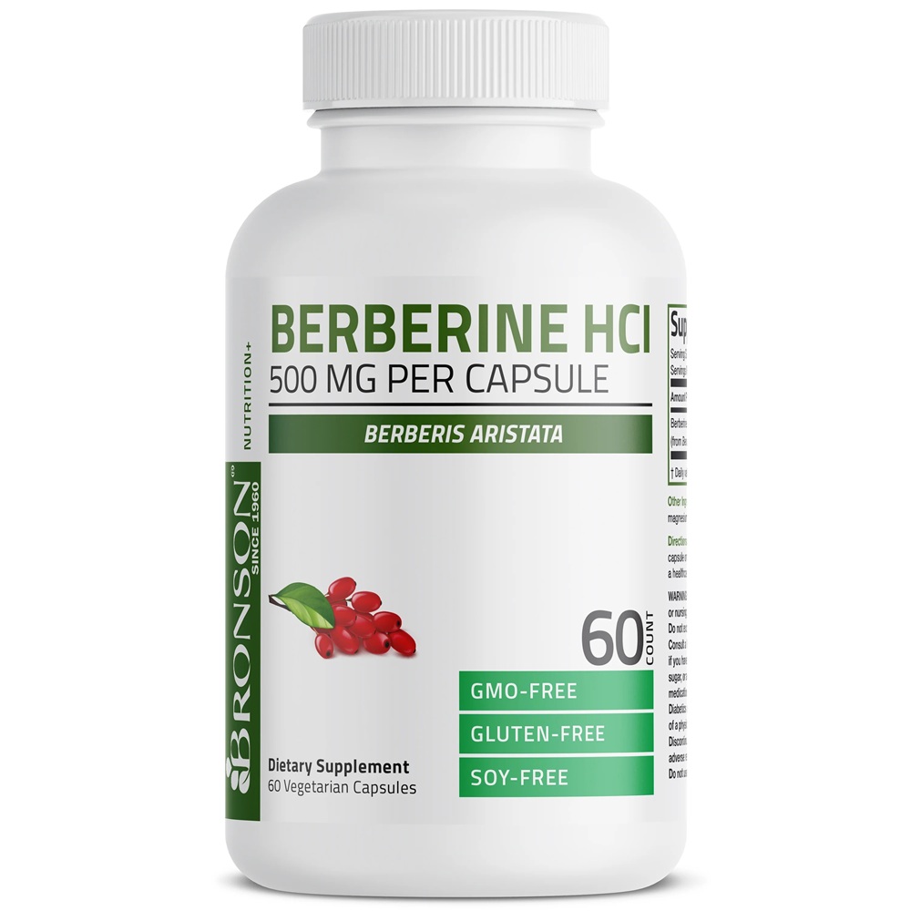 Berberina, 500 mg, 60 capsule, Bronson Laboratories