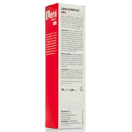 Gel pentru articulatii Leni Complex, 75 ml, Specchiasol 710333