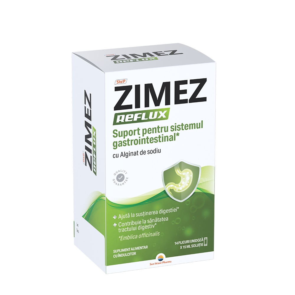 Zimez Reflux, 14 plicuri x 15 ml, Sun Wave Pharma