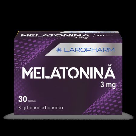 Melatonina 3 mg, 30 capsule, Laropharm