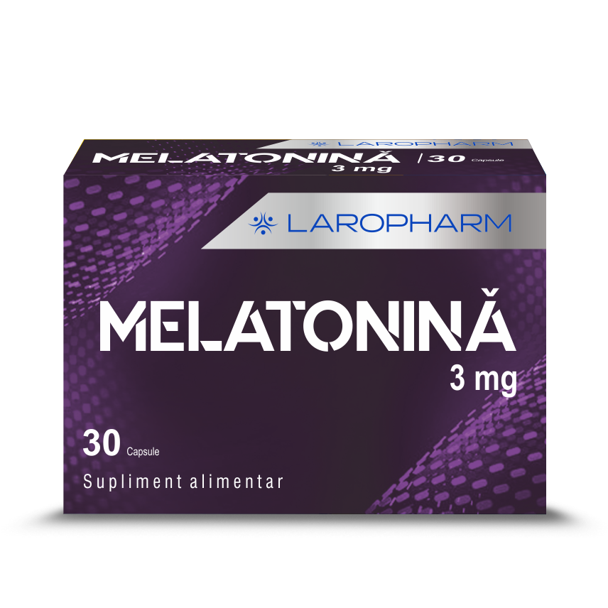 Melatonina, 3 mg, 30 capsule, Laropharm