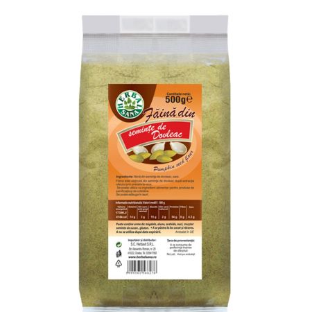 Faina de Dovleac, 500 g, Herbavit