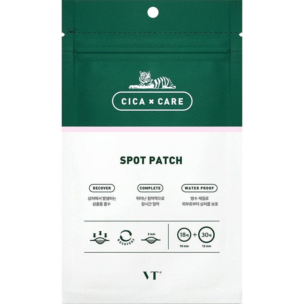 Plasturi pentru vindecarea rapida a cosurilor Spot Patch Cica Care, 48 bucati, VT Cosmetics