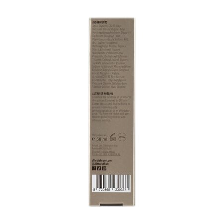 Fluid hidratant cu spf 50 si acid hialuronic, 50 ml, Altruist 739044