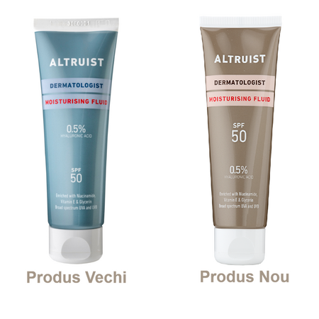 Fluid hidratant cu spf 50 si acid hialuronic, 50 ml, Altruist 685578