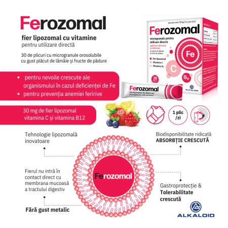 Ferozomal, 30 plicuri, Alkaloid 637609