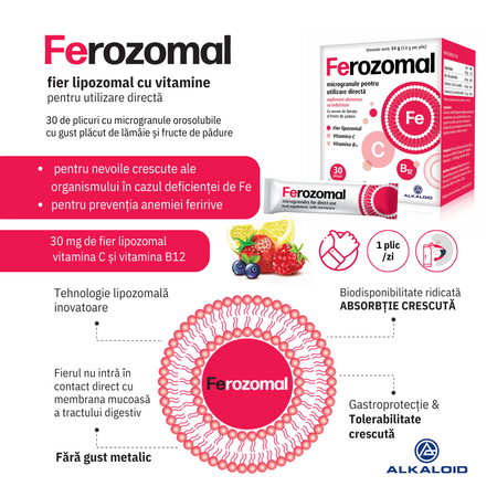 Ferozomal, 30 plicuri, Alkaloid 637609