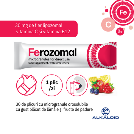 Ferozomal, 30 plicuri, Alkaloid 637612