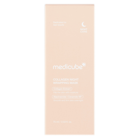 Masca faciala de noapte cu colagen pentru fermitate Collagen Night Wrapping Mask, 75 ml, Medicube 739084