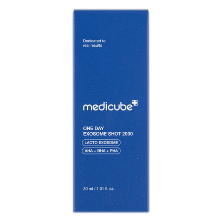 Ser facial cu Exozomi pentru rafinarea texturii pielii si minimizarea porilor One Day Exosome Shot Pore Ampoule 2000, 30 ml, Medicube 739127