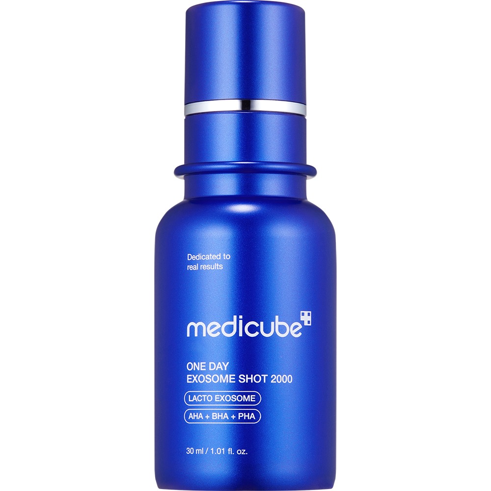 Ser facial cu Exozomi pentru rafinarea texturii pielii si minimizarea porilor One Day Exosome Shot Pore Ampoule 2000, 30 ml, Medicube