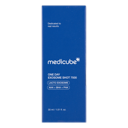 Ser facial cu formula avansata cu Exozomi pentru regenerare intensiva One Day Exosome Shot Pore Ampoule 7500, 30 ml, Medicube 739132