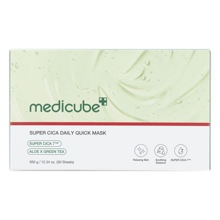 Set de masti de fata cu Centella Asiatica Super Cica Daily Quick Mask, 30 bucati, Medicube 739256