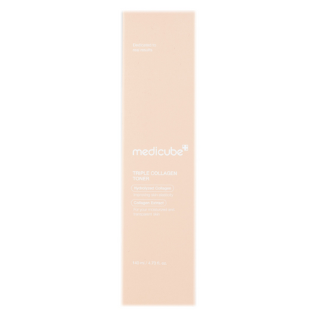 Toner facial cu trei tipuri de Colagen Triple Collagen Toner 4.0, 140 ml, Medicube 739073