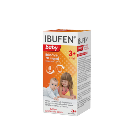 Ibufen Baby, 20 mg/ml suspensie orală, 100 ml, Antibiotice SA 636315