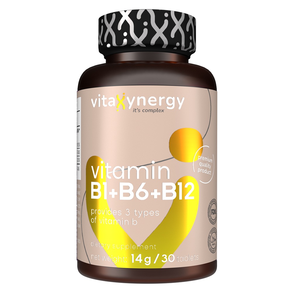 Vitamin B1+B6+B12, 30 tablete, Vitaxynergy