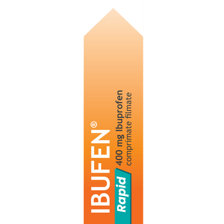 Ibufen Rapid, 400 mg, 12 comprimate filmate, Antibiotice Sa 636341