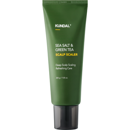 Scrub cu sare de mare si ceai verde pentru scalp, 200 g, Kundal