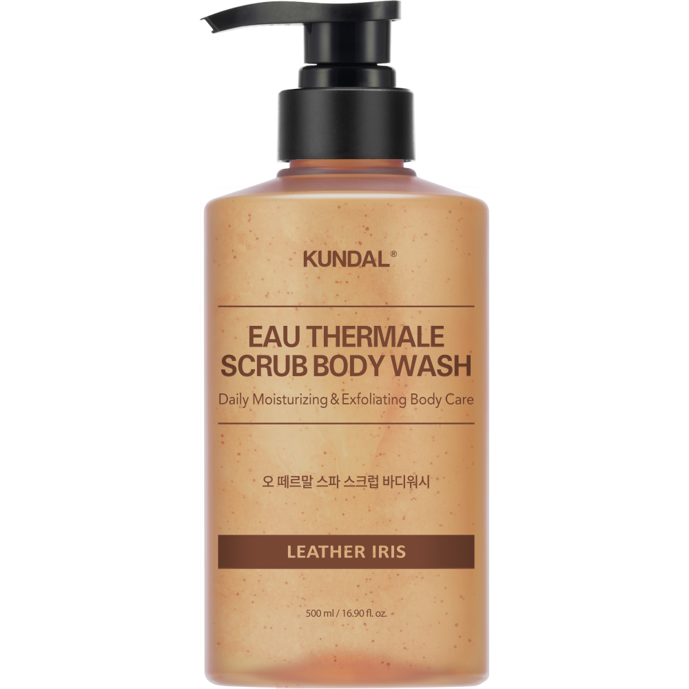 Gel de dus exfoliant pentru corp Leather Iris Eau Thermale SPA, 500 ml, Kundal