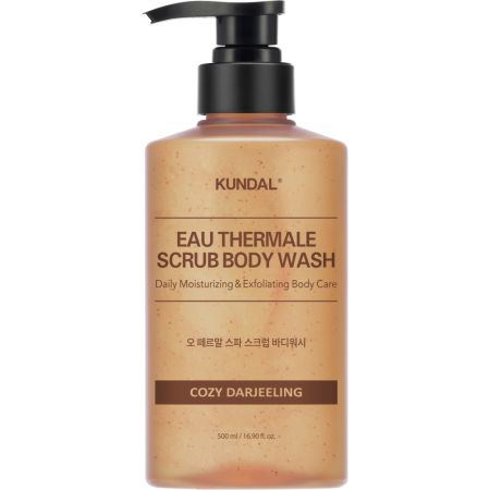 Gel de dus exfoliant pentru corp Leather Iris Eau Thermale, 500 ml, Kundal