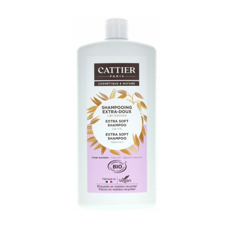 Sampon Bio extra bland cu proteine din grau pentru uz zilnic, 1L, Cattier