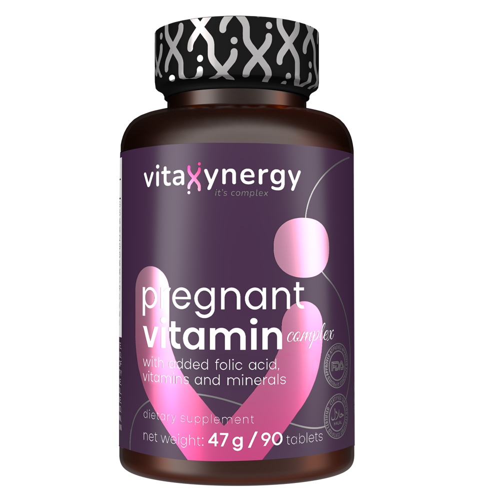 Complex de vitamine Pregnant, 90 tablete, Vitaxynergy