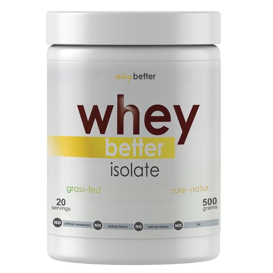 Pudra proteica natur Whey Better Isolate, 500 g, Way Better