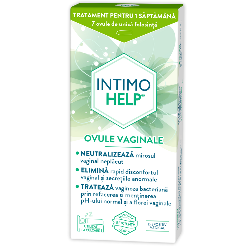 Ovule vaginale Intimohelp, 7 bucati, Intimohelp