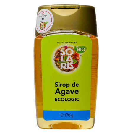 Sirop de agave ecologic, 170 ml, Solaris