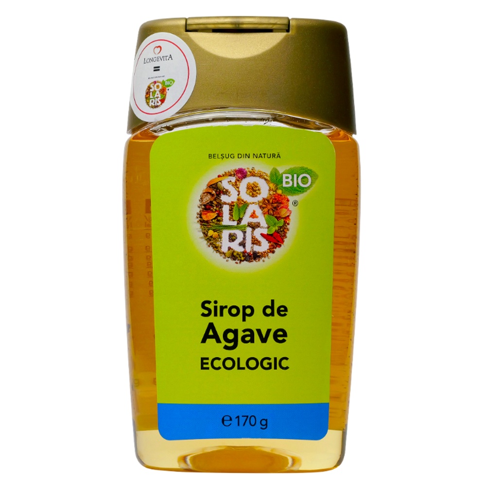 Sirop de agave ecologic, 170 ml, Solaris