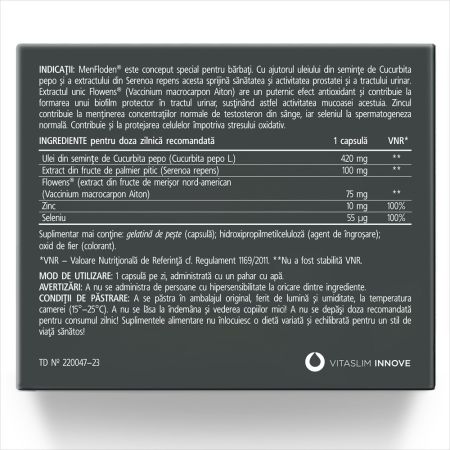 MenFloden, 20 capsule, Vitaslim 653529