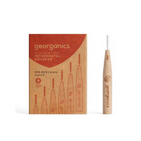 Perie interdentara din lemn de fag, 0.4 mm, 6 bucati, Georganics