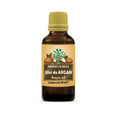 Ulei de Argan presat la rece, 50 ml, Herbavit