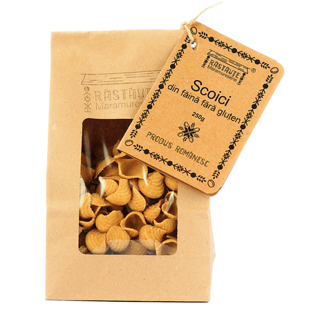 Paste scoici din faina fara gluten, 250 g, Rastaute Maramuresene