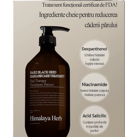 Tratament impotriva caderii parului negru Himalaya Herb, 1 L, Nard 637130