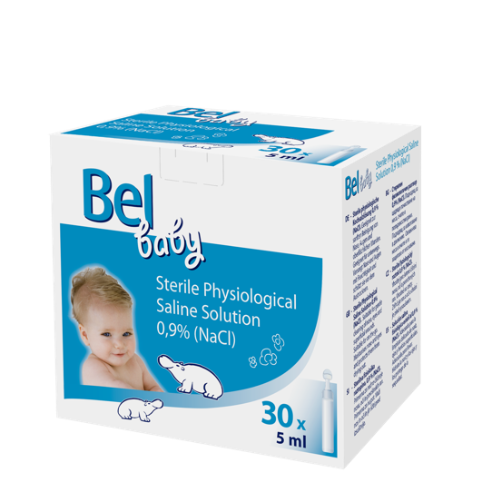 Solutie salina fiziologica 0,9% Bel Baby, 30 fiole x 5 ml, Hartmann