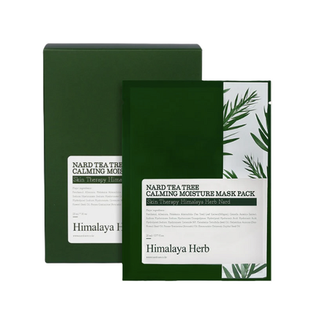 Masca hidratanta Tea Tree Himalaya Herb, 30 bucati, Nard